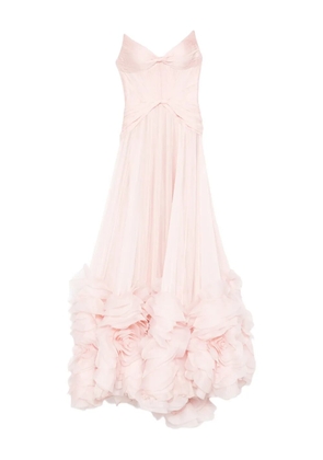 Iris Serban Heaven ruffled maxi dress - Pink