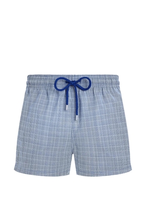 Vilebrequin prince of wales-check swim shorts - Blue
