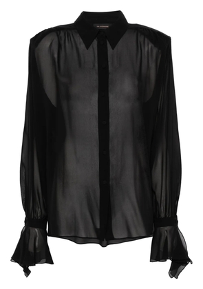 THE ANDAMANE chiffon silk shirt - Black