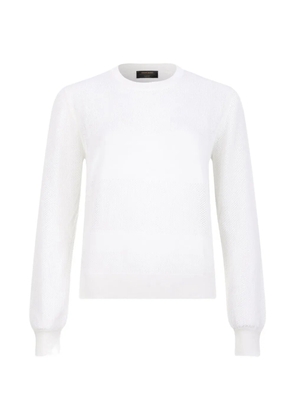 Gran Sasso open knit sweater - White
