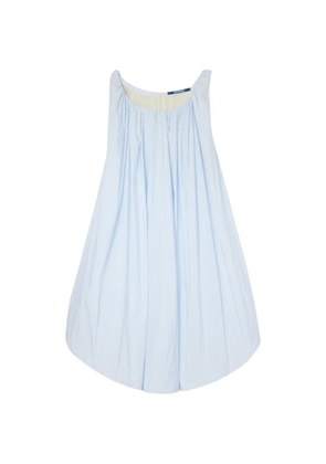 Jacquemus striped gathered dress - Blue