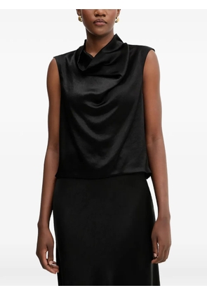 Liviana Conti Ava cowl-neck sleeveless top - Black