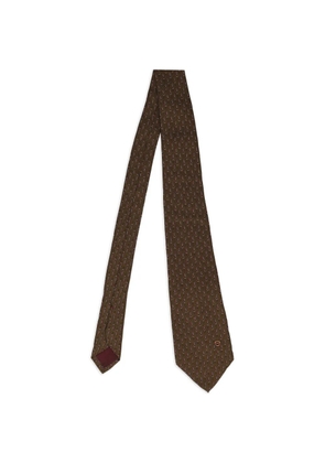 Gucci Pre-Owned patterned tie - Brown