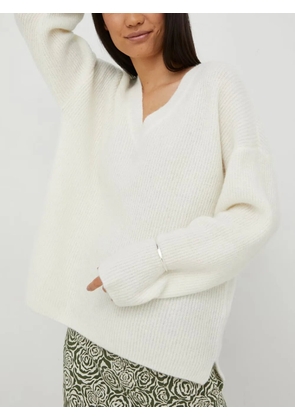 Gestuz V-neck sweater - White