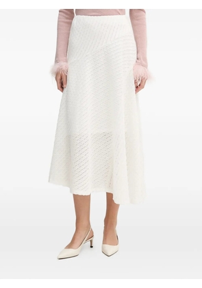 DKNY A-line midi skirt - White