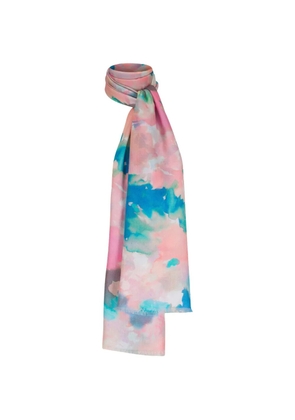 Kinross Cashmere floral-pattern scarves - Pink