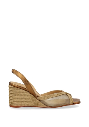 Castañer Betty square-toe wedge espadrilles - Neutrals