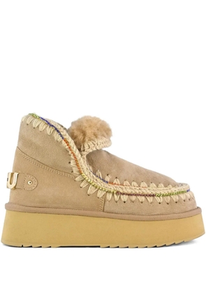 Mou Mini Eskimo platform boots - Neutrals