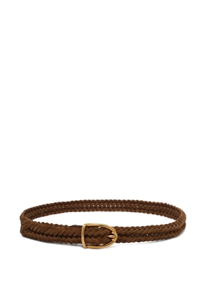 TOM FORD braided leather belt - Brown
