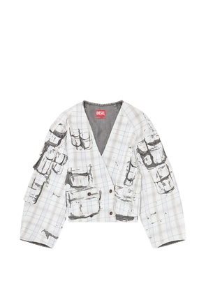 Diesel De-Talbar-Fsi cropped jacket - Grey