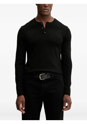Armani Exchange buttoned sweater - Black