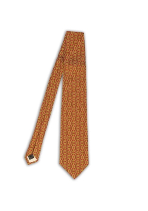 Gucci Pre-Owned patterned tie - Yellow