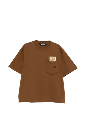 Just Cavalli pocket graphic T-shirt - Brown