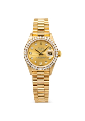 Rolex diamond champagne 26mm watch - Gold