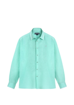Vilebrequin long-sleeved linen shirt - Green