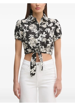 Gaudi floral-pattern shirt - Black
