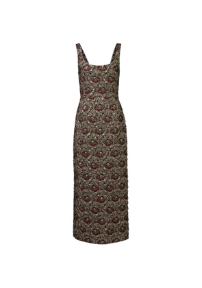 Simkhai Ravenna floral-print midi dress - Gold