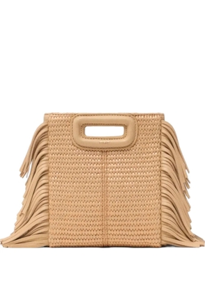 Maje braded shoulder bag - Neutrals