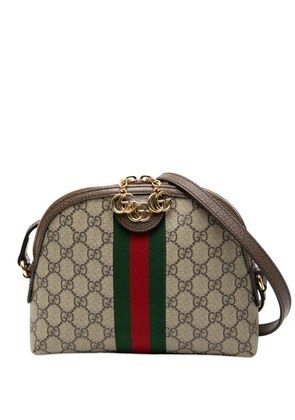Gucci Pre-Owned 2016-2026 Small GG Supreme Web Ophidia Dome crossbody bag - Brown