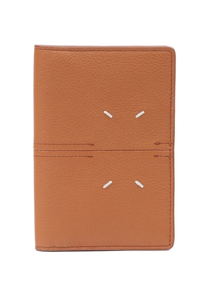 Maison Margiela leather passport holder - Brown