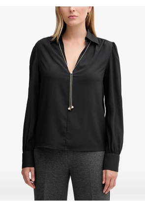 Gaudi necklace-embellished shirt - Black