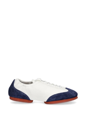 Polo Ralph Lauren suede-panel sneakers - White