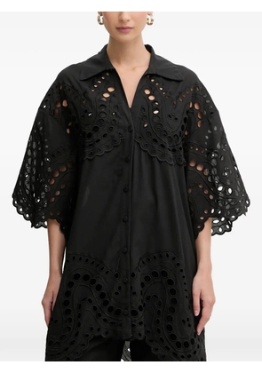 Charo Ruiz Ibiza Tao eyelet blouse - Black
