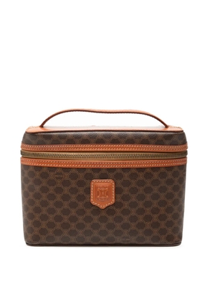 Celine Pre-Owned 1996 Macadam Coated Canvas vanity bag - Brown
