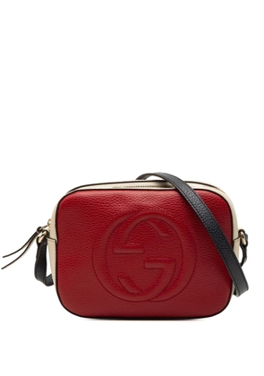 Gucci Pre-Owned 2000-2015 Small Tricolor Leather Soho Disco crossbody bag - Red