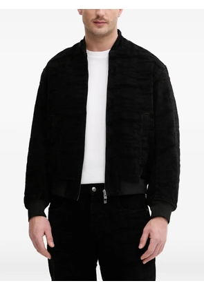 Armani Exchange textured bomber jacket - Black