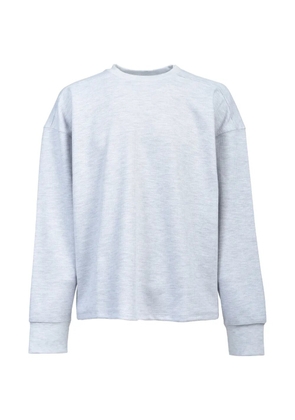 BREATH waffle-knit long-sleeved T-shirt - Grey
