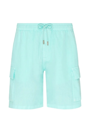 Vilebrequin cargo-pocket linen bermuda shorts - Blue