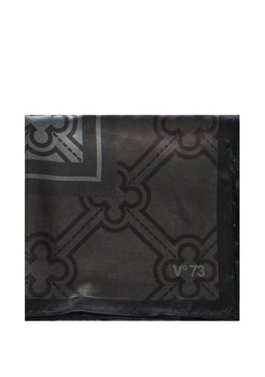 V°73 geometric-pattern scarf - Grey
