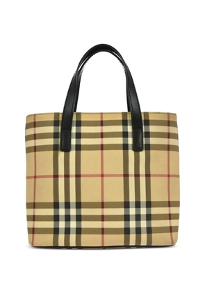 Burberry Pre-Owned 1990s check tote bag - Neutrals