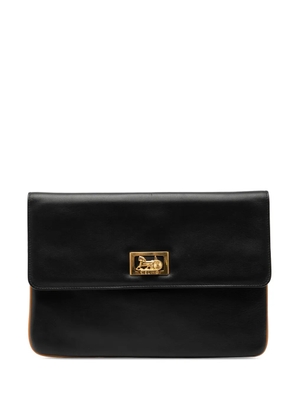 Celine Pre-Owned 2006 Leather Carriage clutch bag - Black