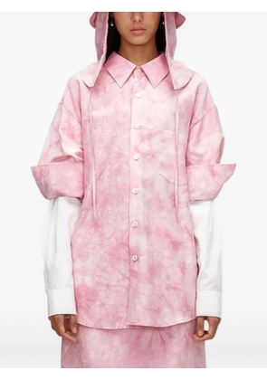 UMBER POSTPAST tie-dye shirt - Pink