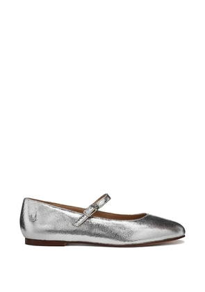 Geox Marsilea buckle strap ballet flats - Silver