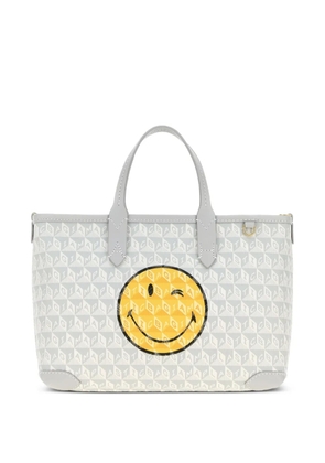 Anya Hindmarch smiley-graphic tote bag - Grey