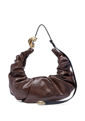 Diesel L Grab-D gathered shoulder bag - Brown