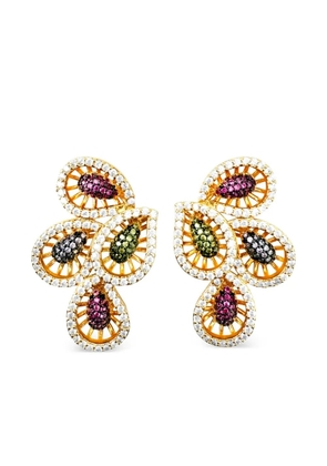 HZMER JEWELLERY Rangeen earrings - Gold