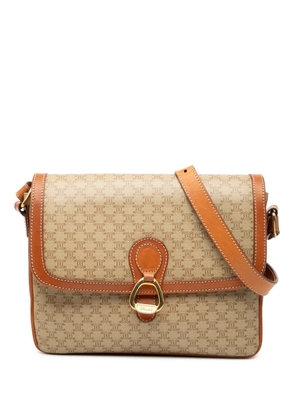 Celine Pre-Owned 2010 Macadam Coated Canvas crossbody bag - Brown