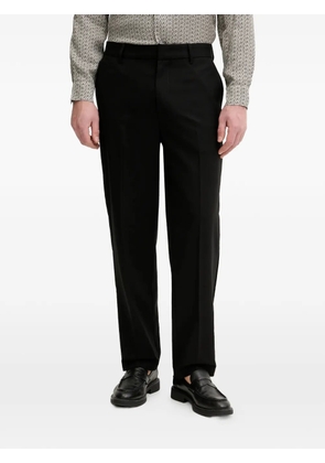 Armani Exchange logo-plaque trousers - Black