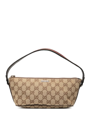 Gucci Pre-Owned 2000-2015 GG Canvas Web Boat shoulder bag - Brown