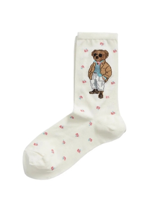 Polo Ralph Lauren bear floral socks - Neutrals