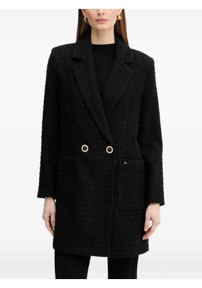 Armani Exchange double-breasted coat - Black