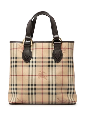Burberry Pre-Owned 2000-2017 Haymarket Check Coated Canvas tote bag - Brown
