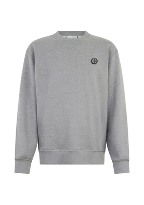 Philipp Plein logo patch sweatshirt - Grey