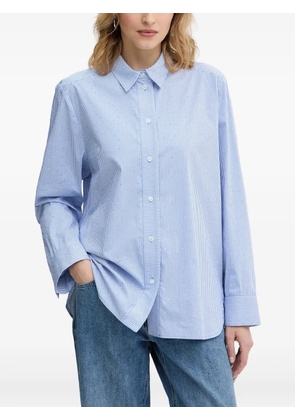 MUNTHE striped-pattern shirt - Blue