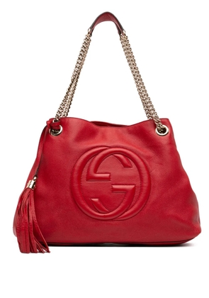 Gucci Pre-Owned 2016-2026 Medium Leather Soho Chain tote bag - Red