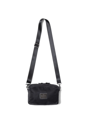 Makavelic zipped plaque shoulder bag - Black